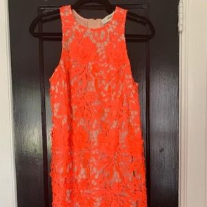 Bright Orange Lace C/MEO Dress, size S
